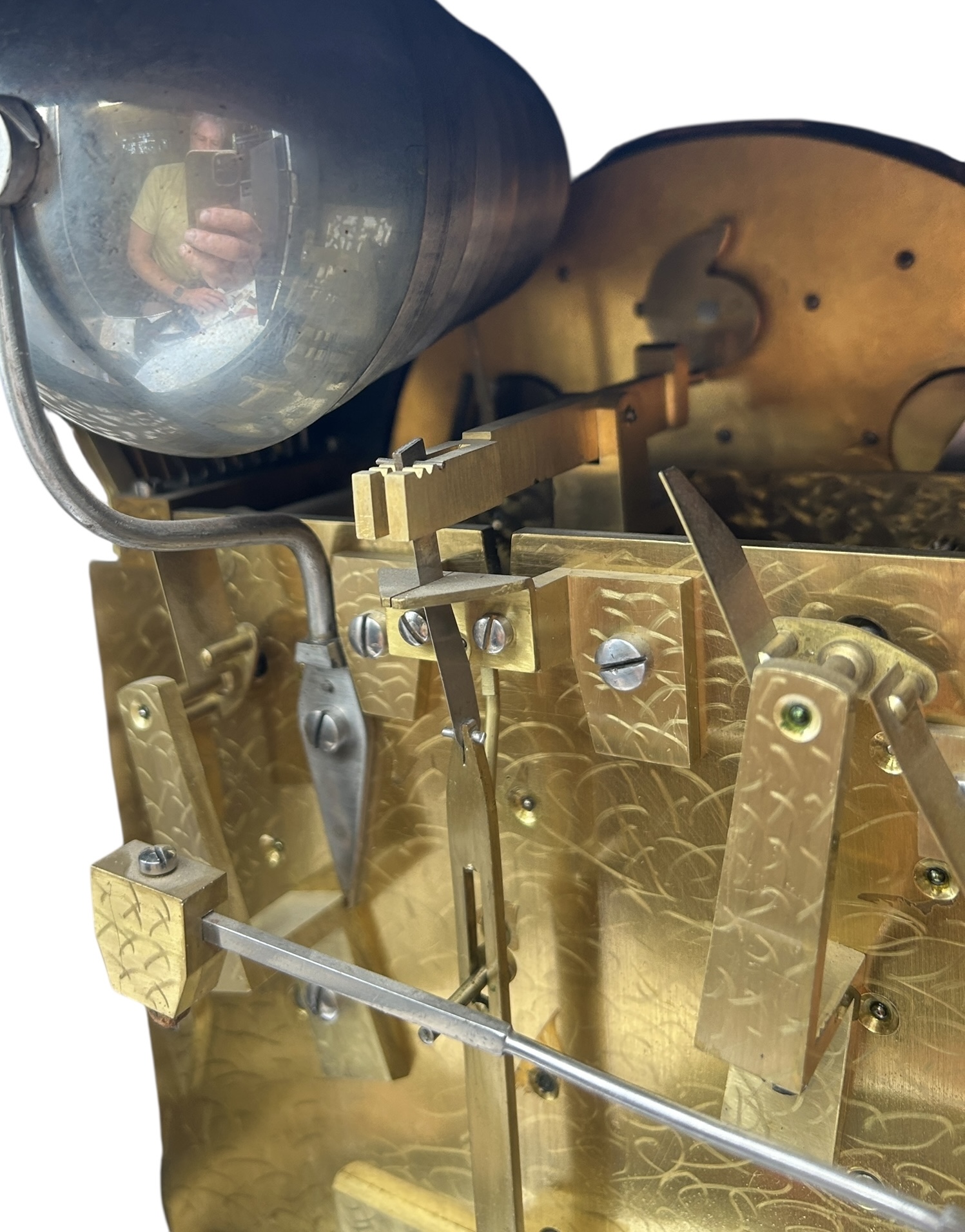 triple fusee bracket clock