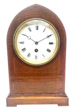 Mahogany Lancet Top Mantel Clock
