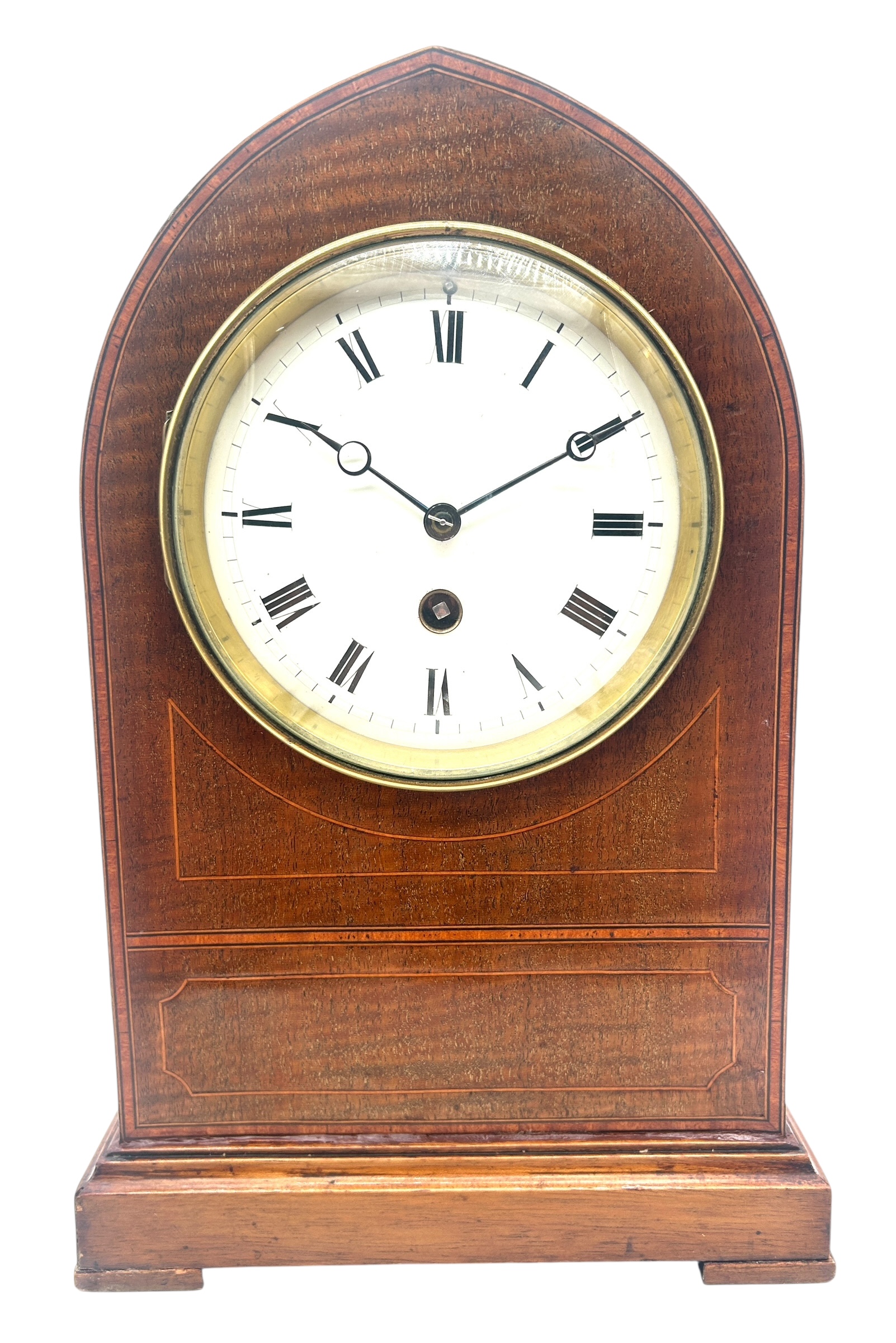 Mahogany Lancet Top Mantel Clock