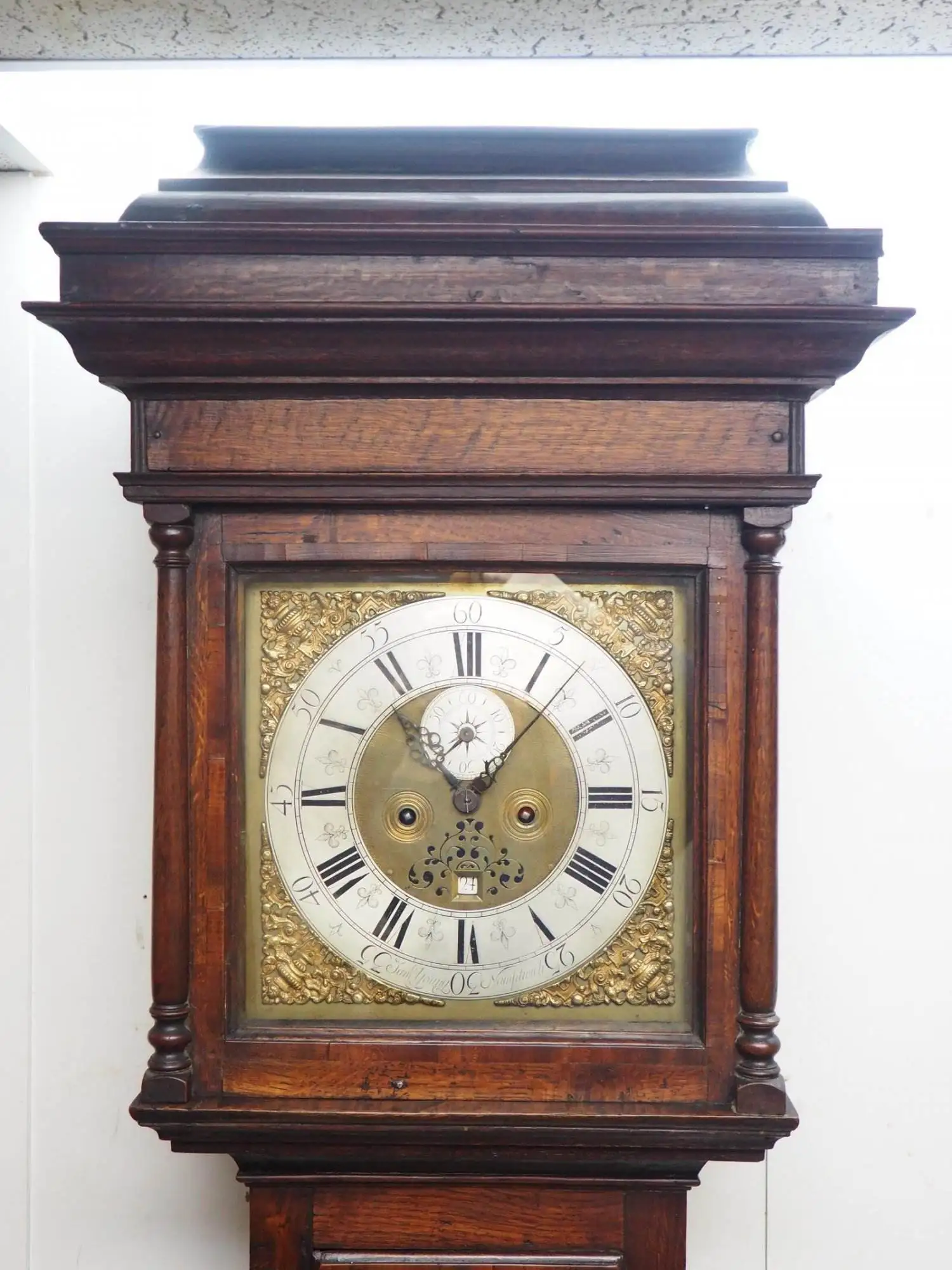 English Longcase Clock James Young of Nantwich Striking Grandfather Clock, view 3