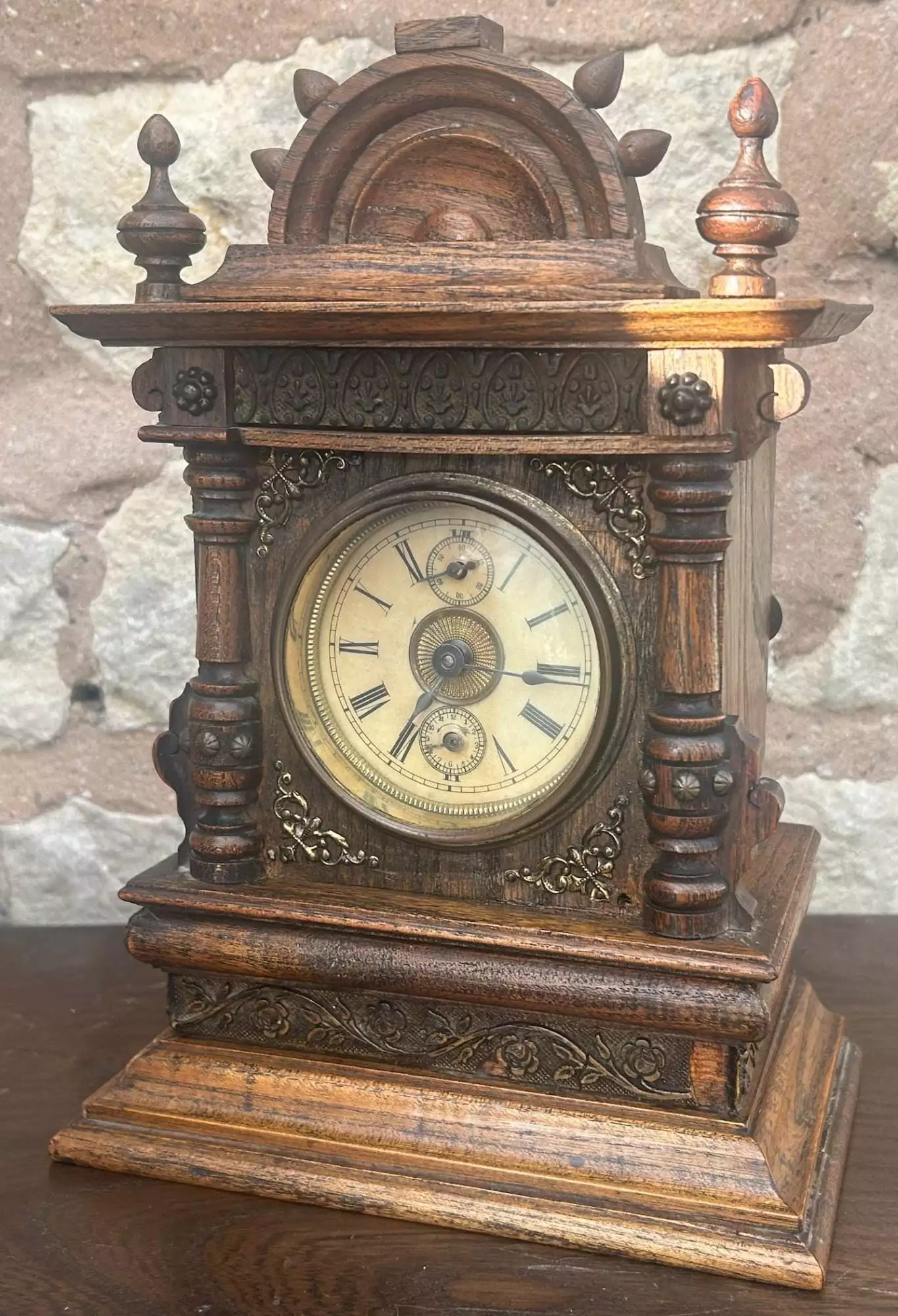 Fantastic Rare German Musical Alarm Mantel Clock - ca 1880, view 3