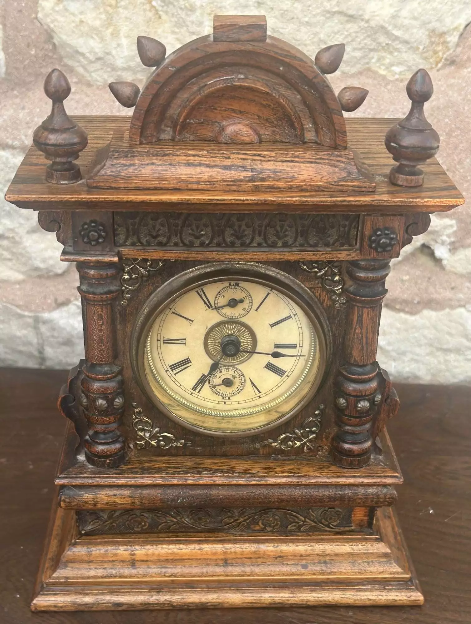 Fantastic Rare German Musical Alarm Mantel Clock - ca 1880, view 6