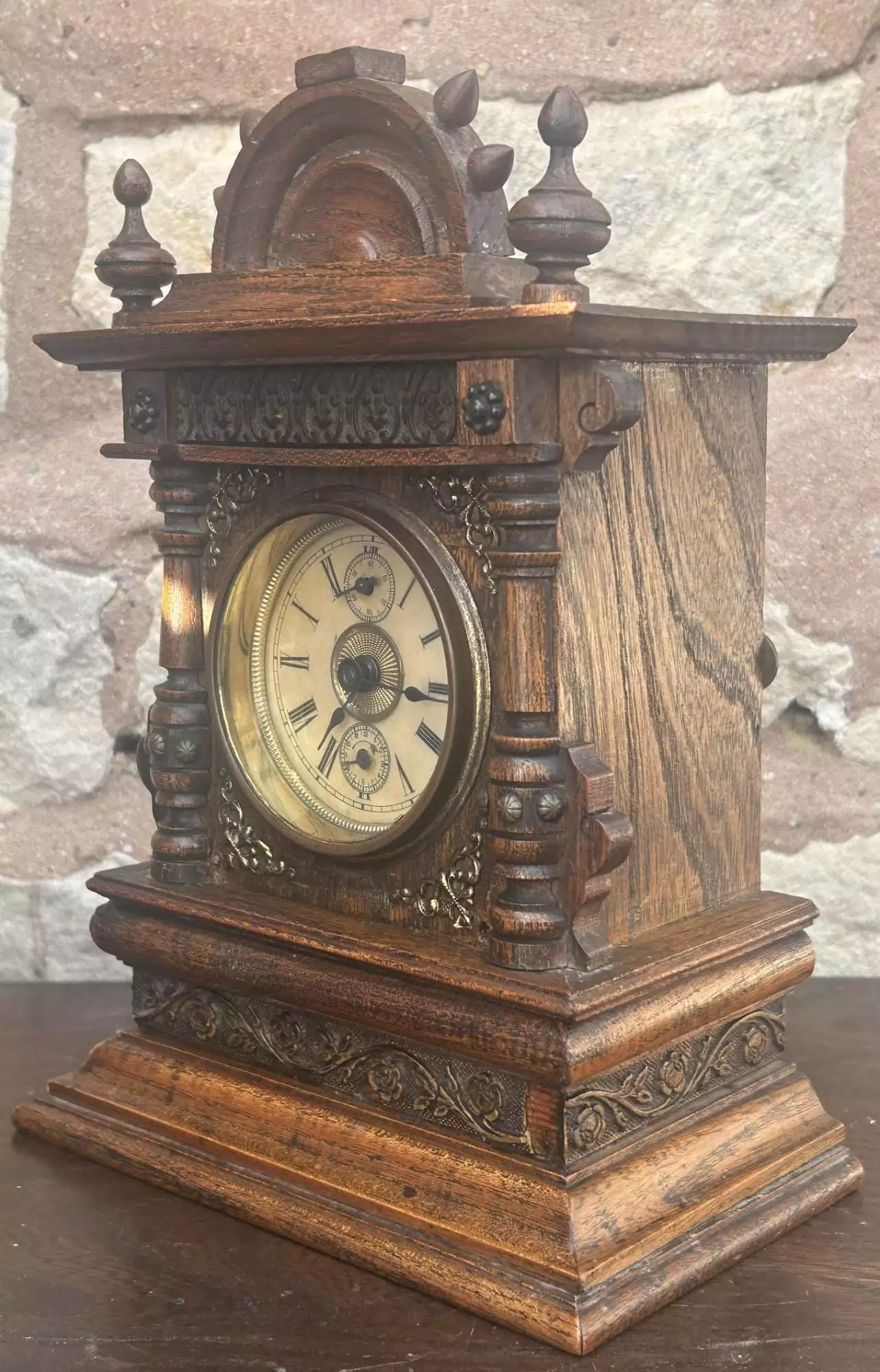 Fantastic Rare German Musical Alarm Mantel Clock - ca 1880, view 7