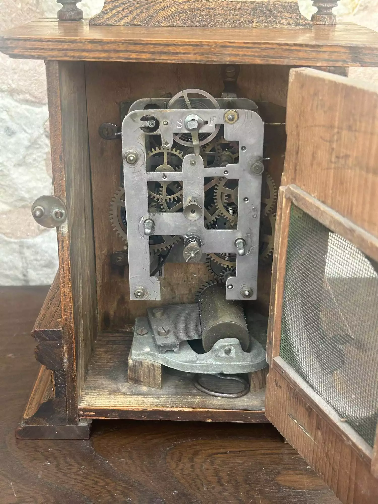 Fantastic Rare German Musical Alarm Mantel Clock - ca 1880, view 9