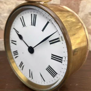 Antique Edwardian inlaid Mahogany Balloon Shape Mantel Clock C1905, view 2