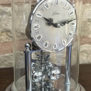 20240829_082152164_iOS.jpg Awesome Vintage Chrome Kern 400-Day Anniversary Torsion Clock, Ca 1960, view 2