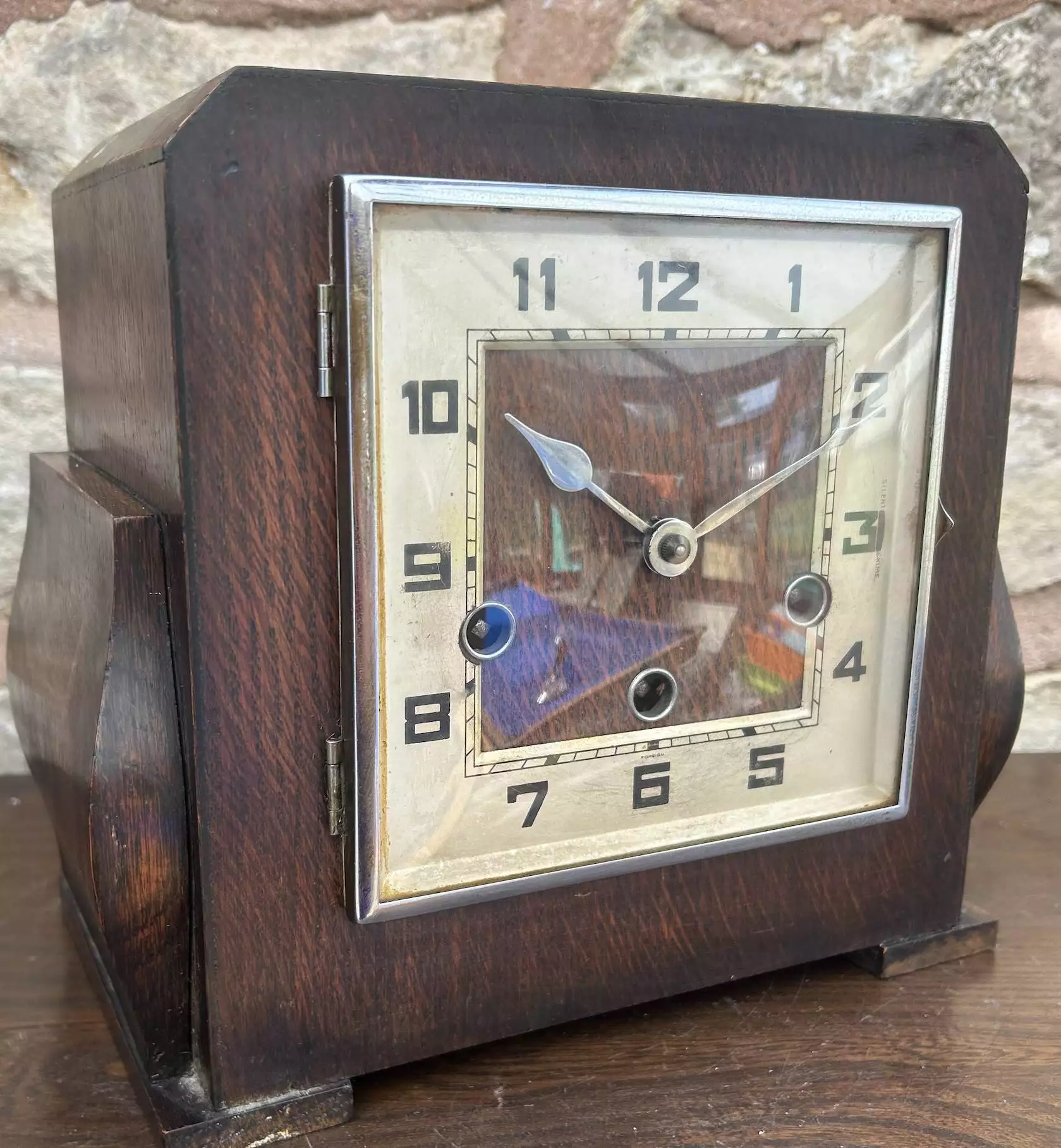 Delightful Musical Art Deco Mantel clock, ca 1920, view 5