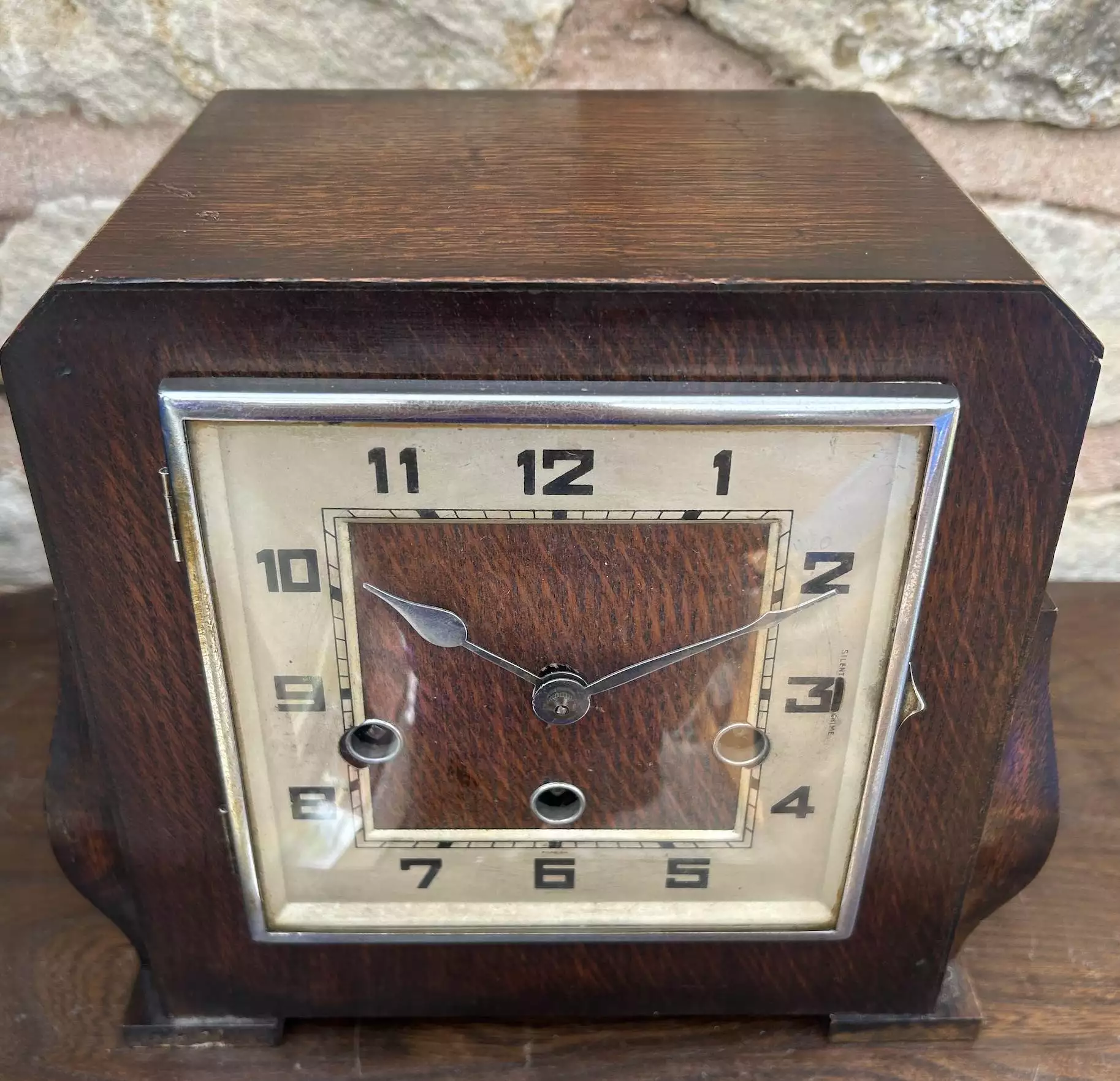Delightful Musical Art Deco Mantel clock, ca 1920, view 6