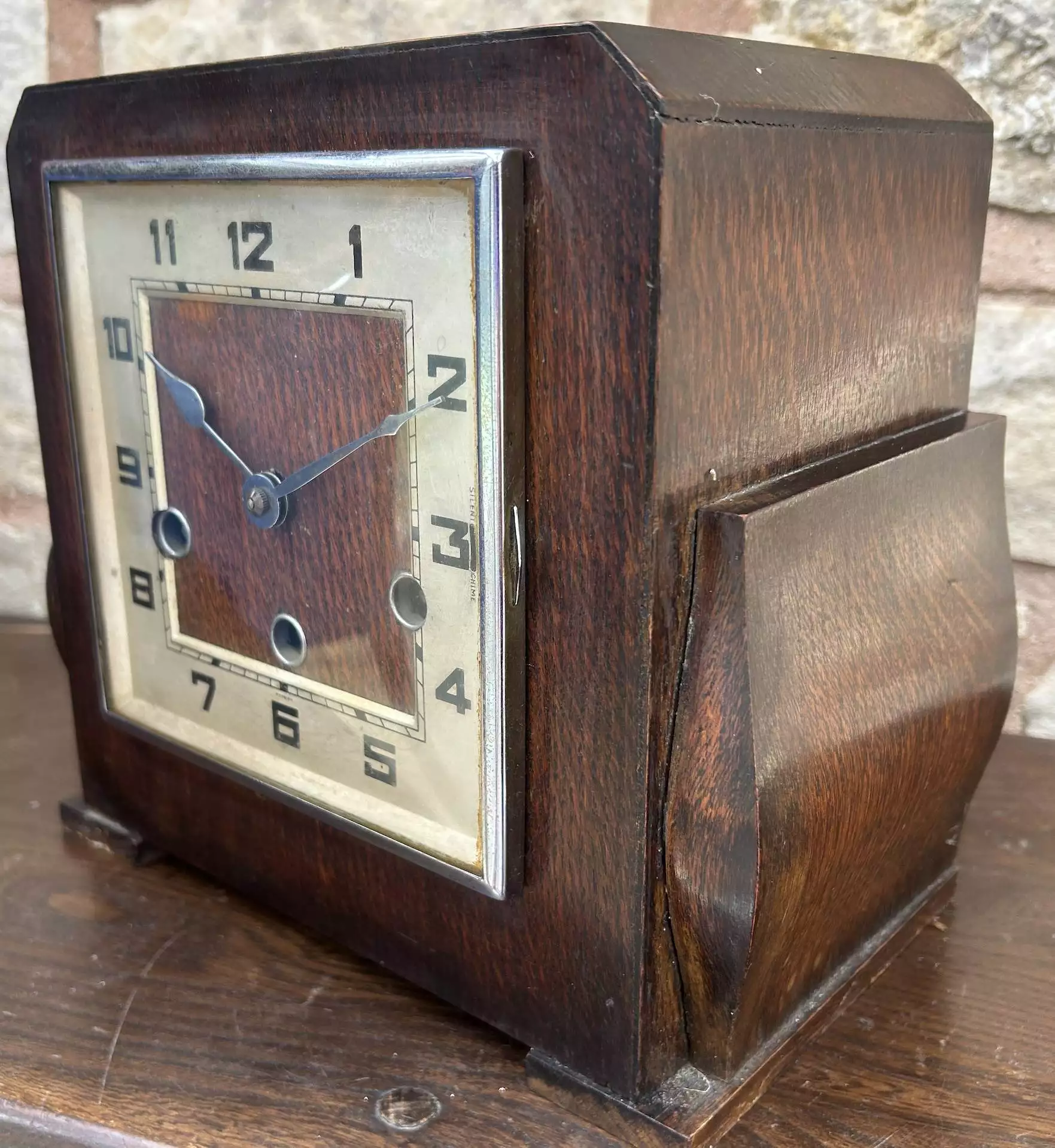 Delightful Musical Art Deco Mantel clock, ca 1920, view 7