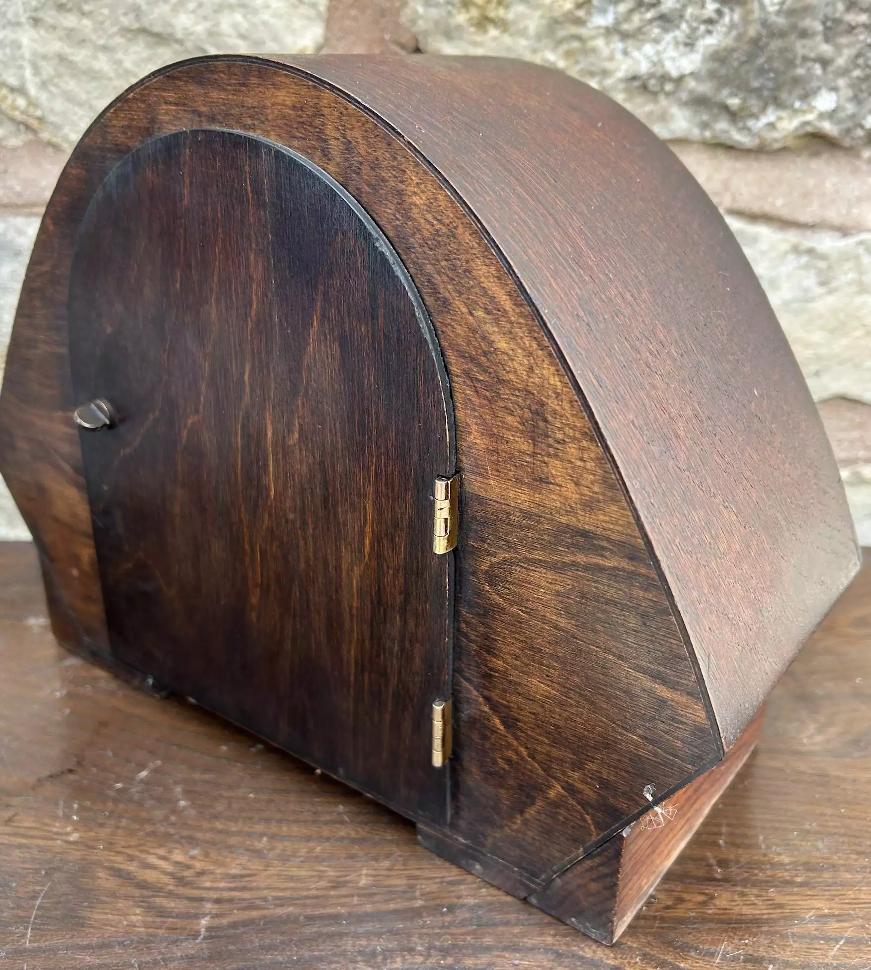 Fabulous Art Deco Mantel Clock, ca 1950, view 6