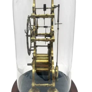 Awesome Rare Victorian 6 spoke wheel Skeleton Mantel Clock - ca1870, view 2