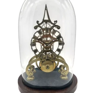 Awesome Rare Victorian 6 spoke wheel Skeleton Mantel Clock - ca1870