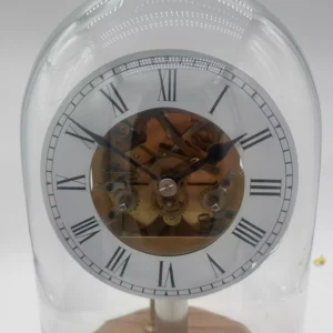 Antique one-off scratch built Skeleton Mantel Clock, view 2