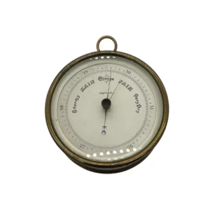 Antique compensating aneroid wall Barometer