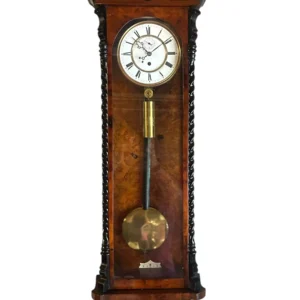 Amazing Rare maple eye Walnut Vienna Regulator Clock, Ca 1880