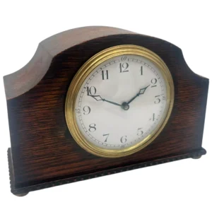 Charming Antique 8 day Mantel clock, ca 1910, view 2