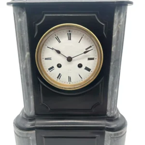 Lovely Slate & marble Mantel Clock, ca1880
