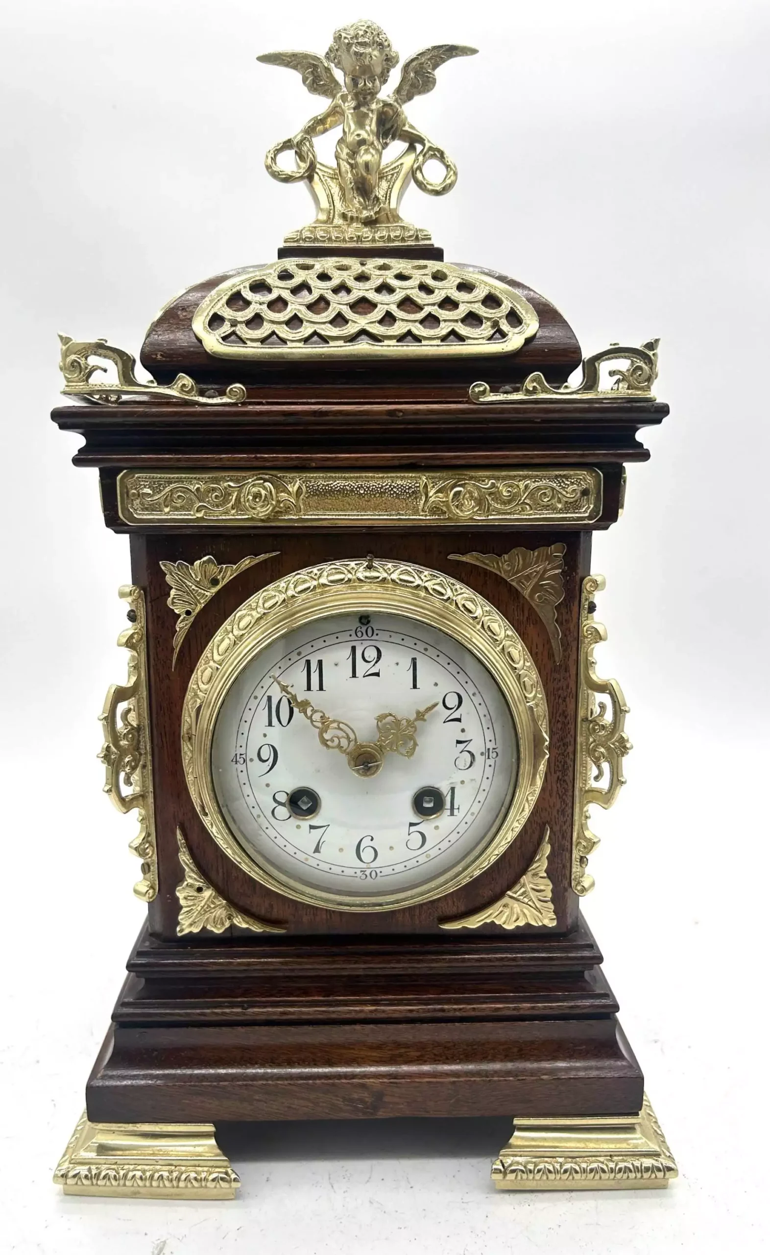 Fabulous Antique French Cube Mantel Clock, ca1890