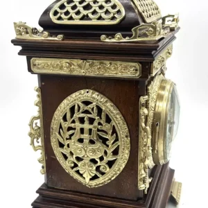 Fabulous Antique French cubed Mantel Clock, ca1880, view 2
