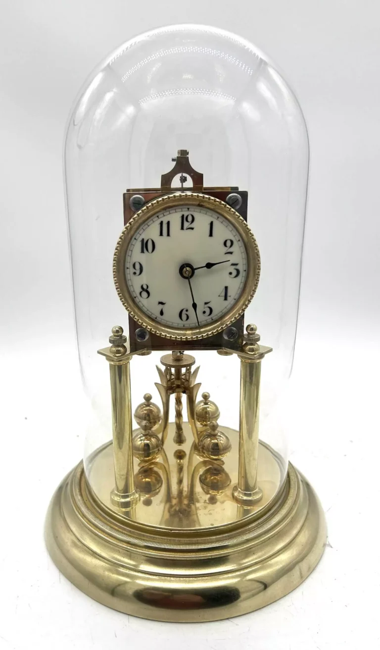 Lovely Antique German 400-Day Torsion Clock German Anniversary Clock Mantel Clock C1900