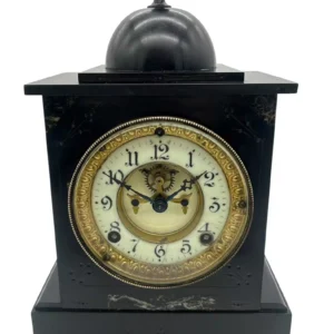 Lovely American Ansonia Slate Mantel Clock, ca1900