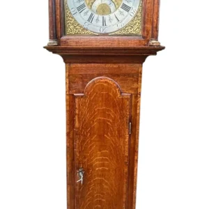 20250830_150336701_iOS Fantastic Antique English oak case Long Case clock, ca 1780, view 2