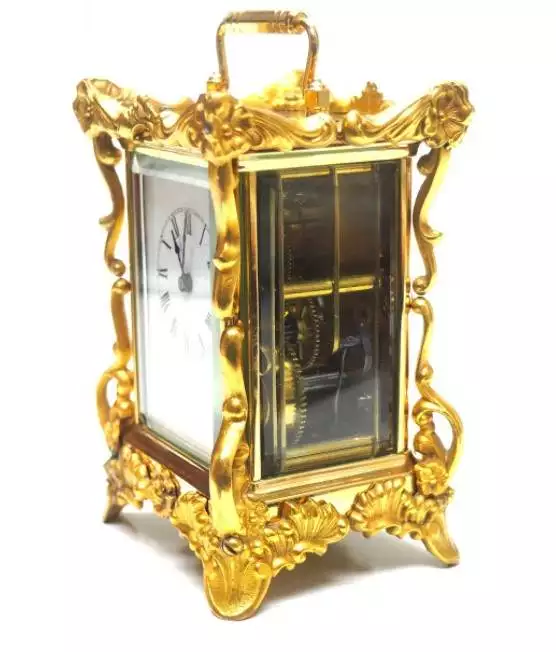 8-Day Striking Carriage Clock Feature Waterbury, view 3