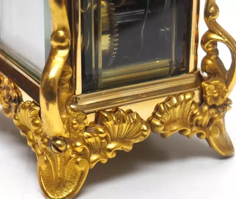 8-Day Striking Carriage Clock Feature Waterbury, view 4