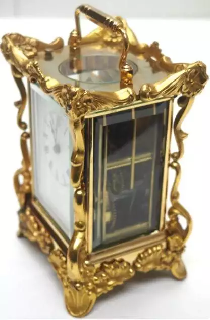 8-Day Striking Carriage Clock Feature Waterbury, view 5