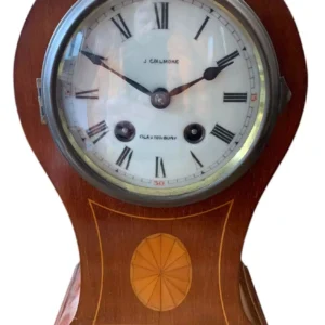 Wonderful Edwardian balloon Shape Mantel Clock, ca1900, view 2