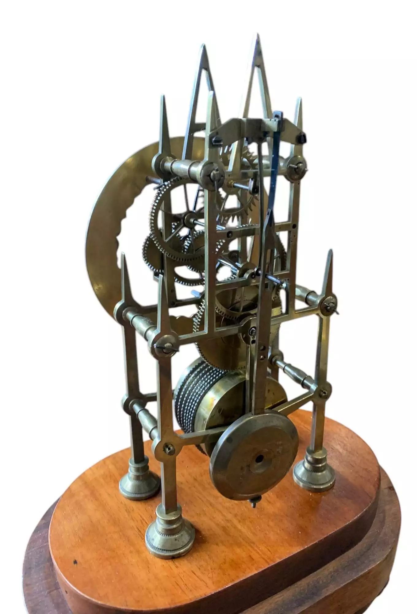 Awesome Victorian Single Fusee Skeleton Mantel Clock, ca1860, view 7