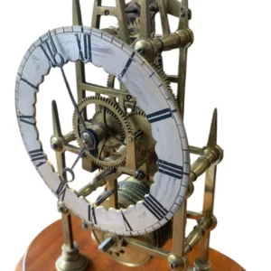 Awesome Victorian Single Fusee Skeleton Mantel Clock, ca1860, view 2