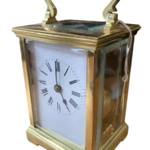 Classic Antique Edwardian inlaid Arched Mantel Clock C1910, view 2