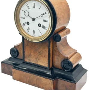 Classical Victorian Drum Head Mantel Clock, 8 Day Clock, ca1850, view 2