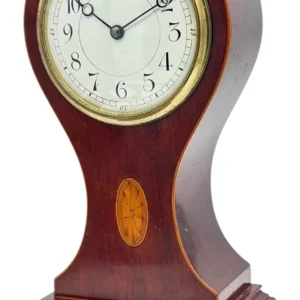 Awesome Edwardian balloon shaped mantel clock, ca 1905, view 2