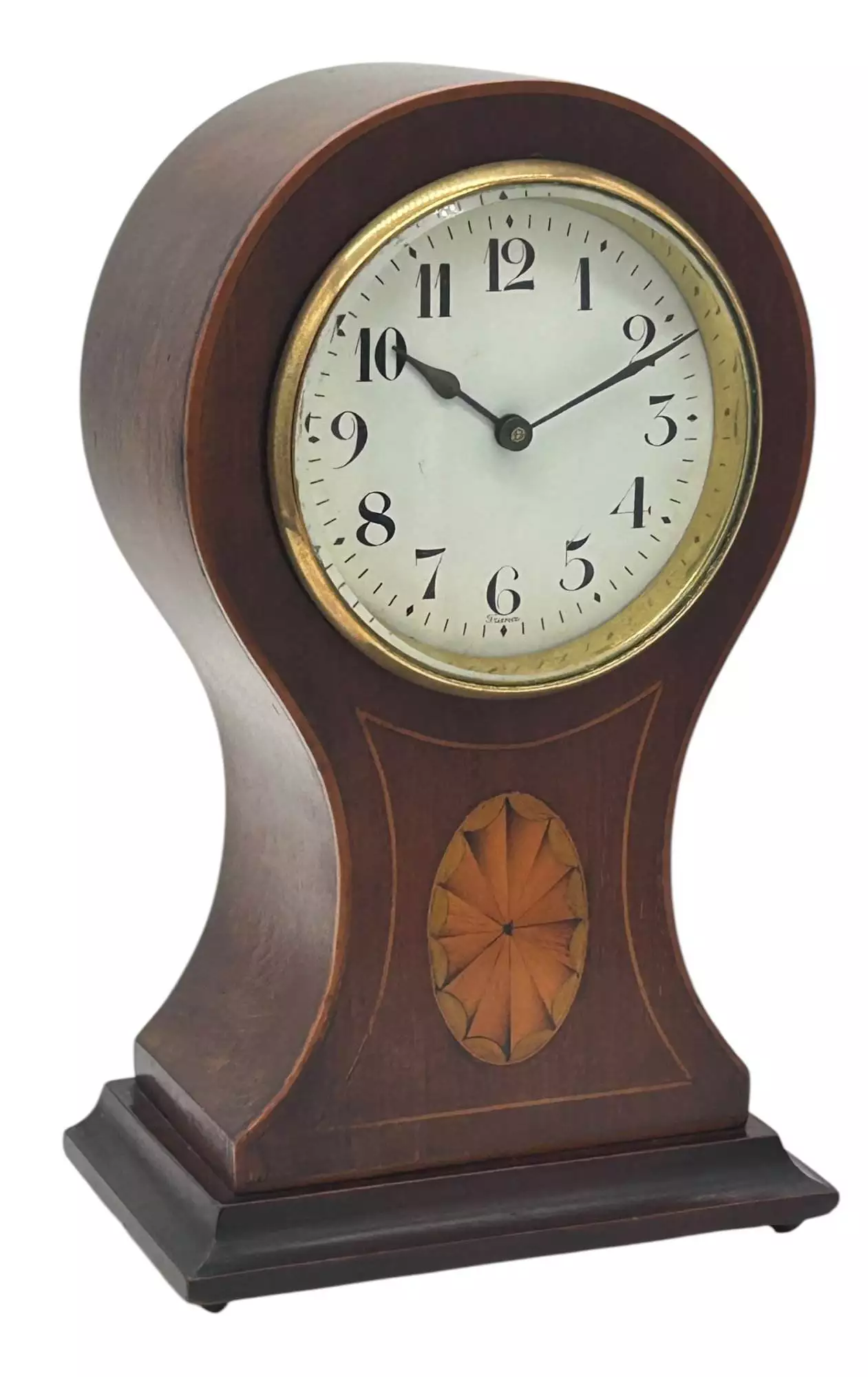 Lovely Edwardian Balloon Shape Mantel Clock, ca 1905, view 2
