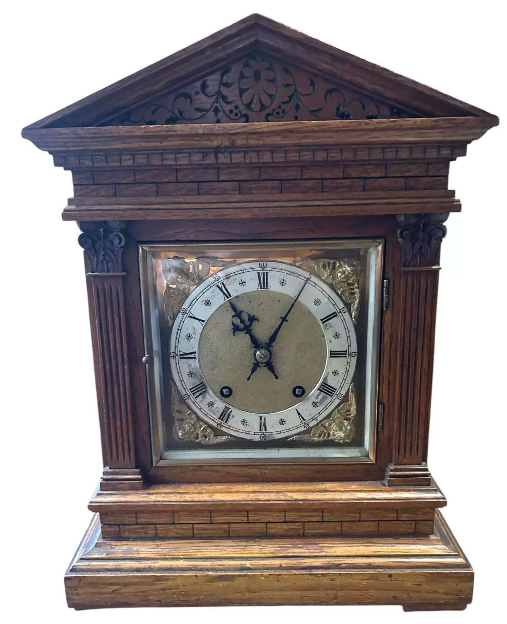 Fabulous Antique Architectural Musical 8-Day Bracket Clock, ca 1900