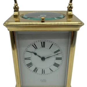 Fine Dent Carriage Clock, Large Model with Enamelled dial, French 8-Day Striking Movement with Repeat Feature