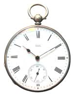 Geneve Solid Silver Open Face Pocket
