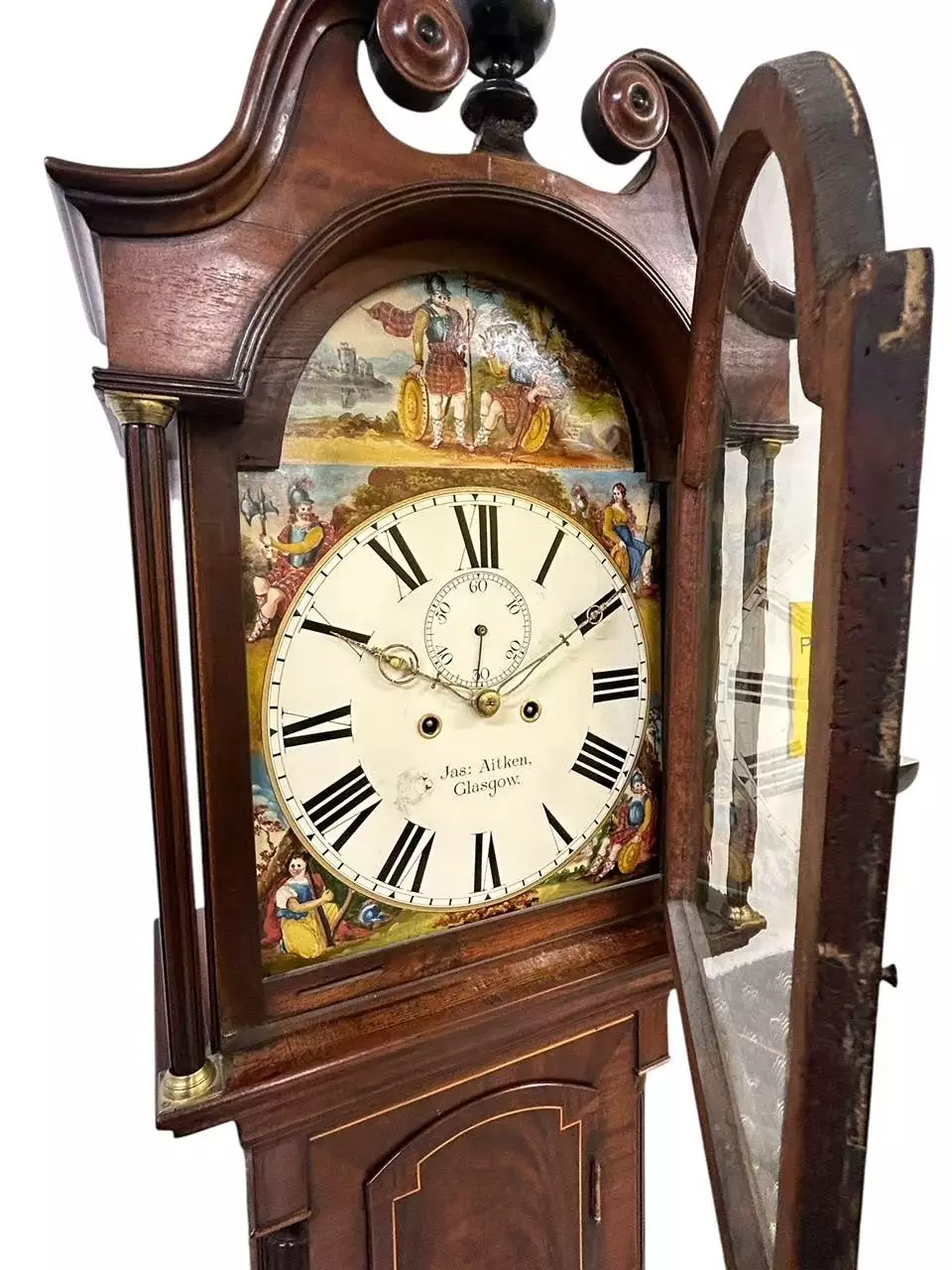 Superb Antique Scottish mahogany Long Case clock, ca 1835, view 3