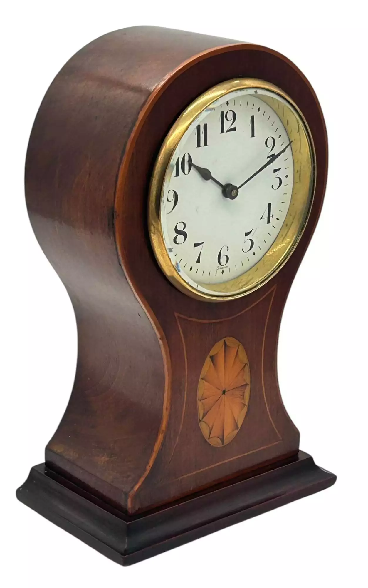 Lovely Edwardian Balloon Shape Mantel Clock, ca 1905, view 3