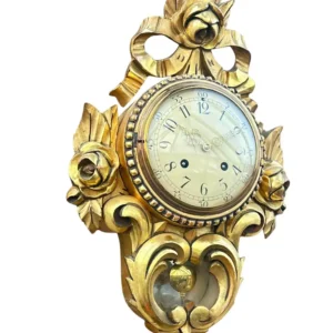 Stunning Swedish Cartel Gresso case Wall Clock, ca1930, view 2