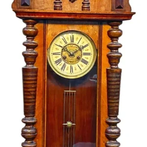 Fabulous Carved case Vienna regulator Wall clock, ca1900, view 2