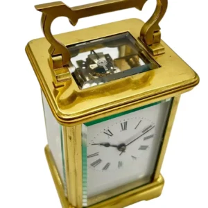 Outstanding Antique French Gong striking Carriage clock, ca1890, view 2