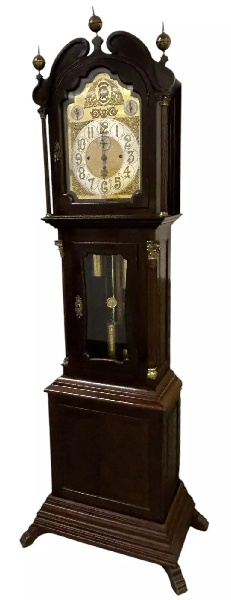 Exquisite Victorian musical Longcase Clock, ca1898, view 3