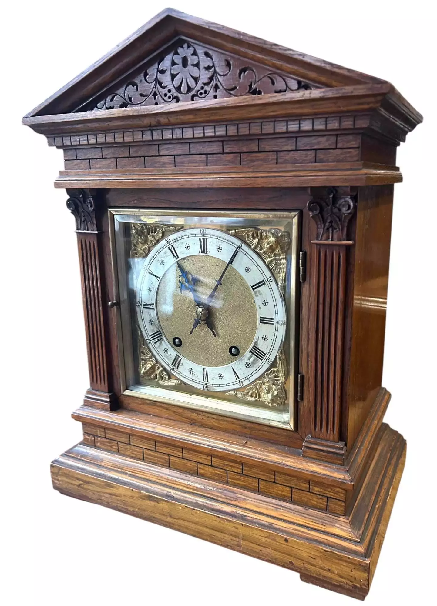 Fabulous Antique Architectural Musical 8-Day Bracket Clock, ca 1900, view 5