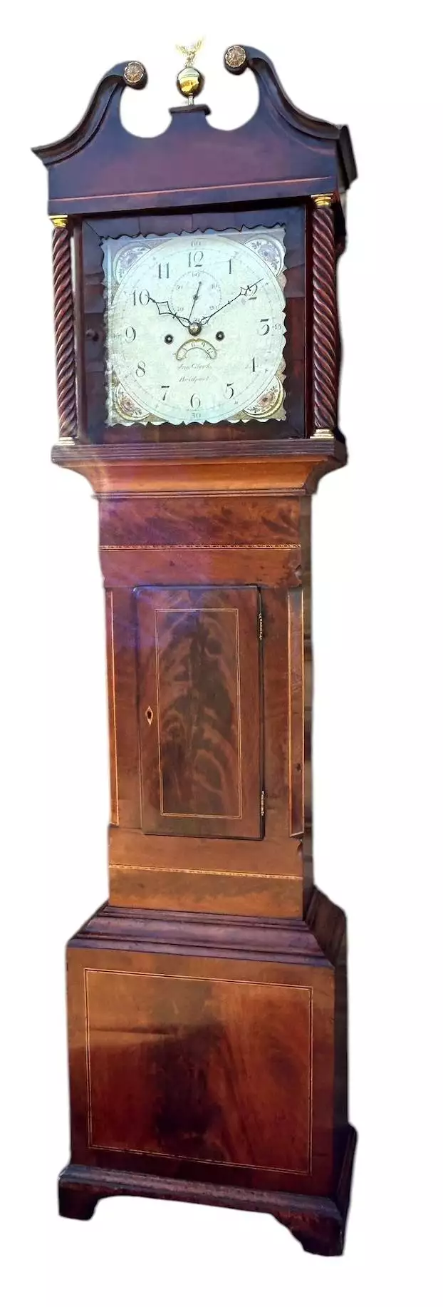 Wonderful second period Longcase Clock, ca1880, view 10