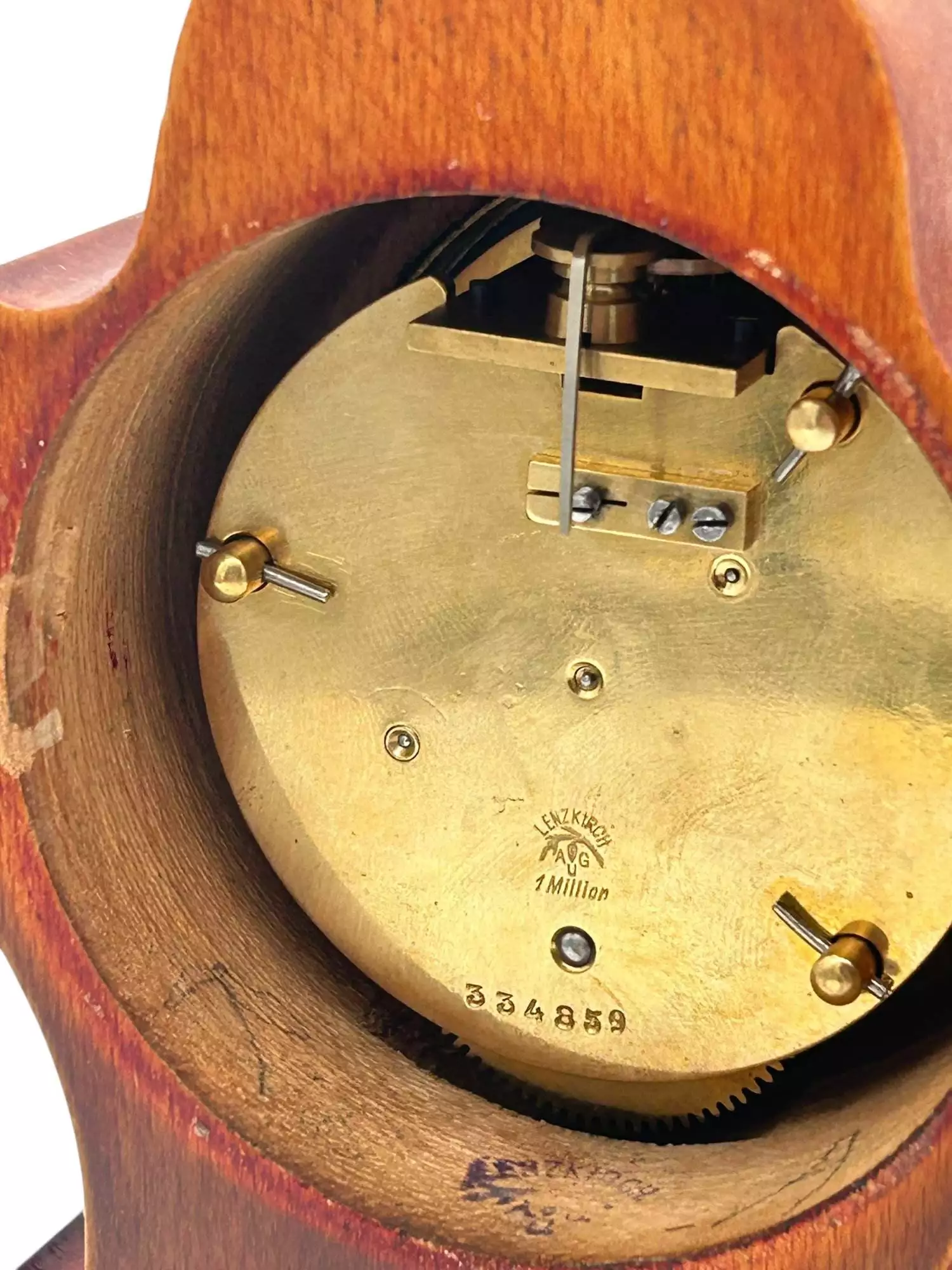 Fabulous & Rare Antique Lenskirch 8 day Mantle Clock, view 6
