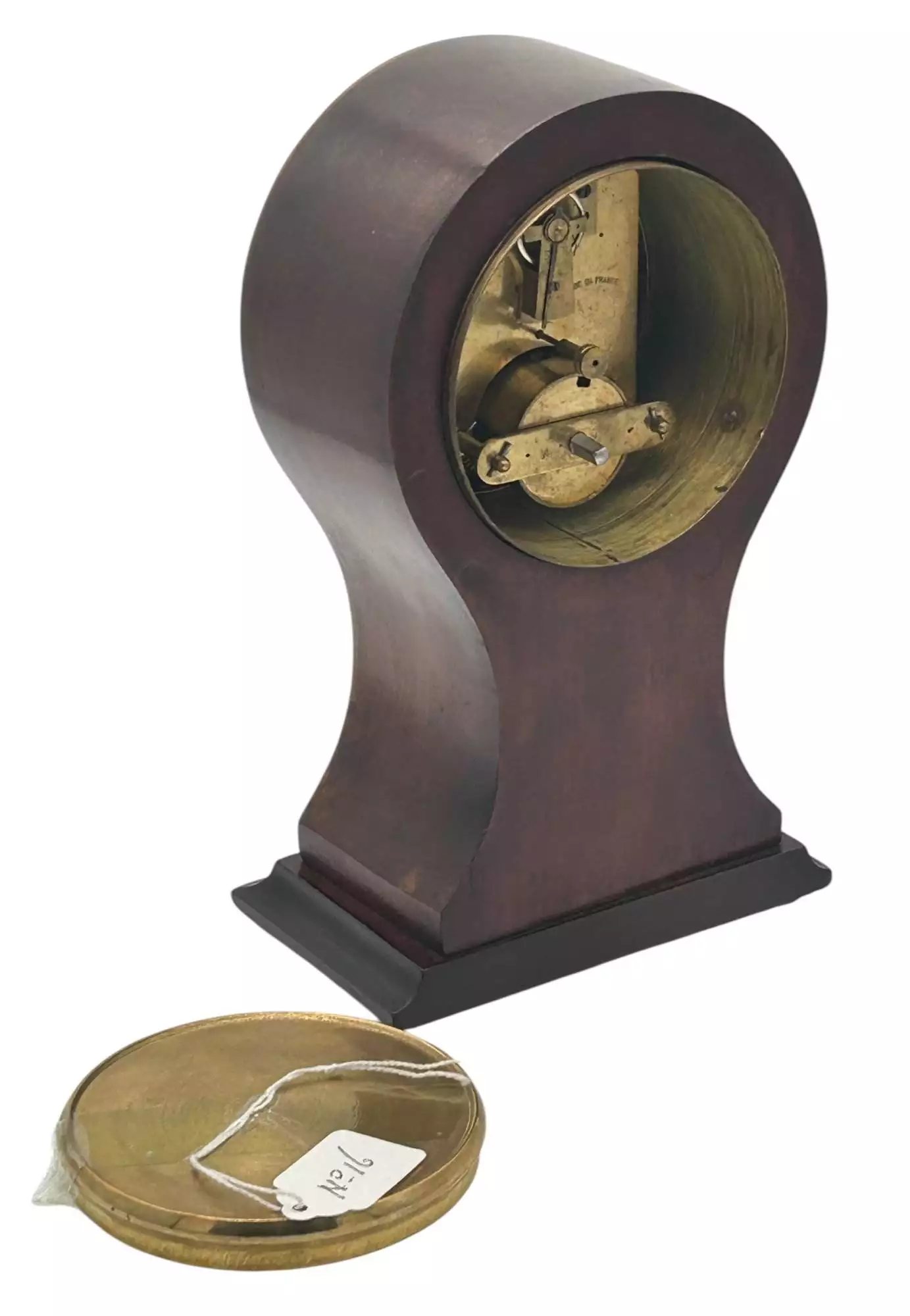 Lovely Edwardian Balloon Shape Mantel Clock, ca 1905, view 5