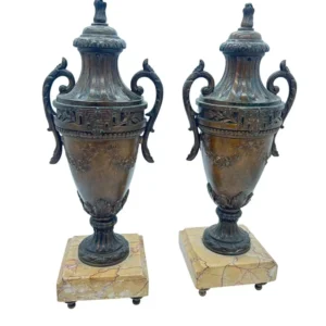 Wonderful Urn Clock Garnitures, ca 1900, view 2